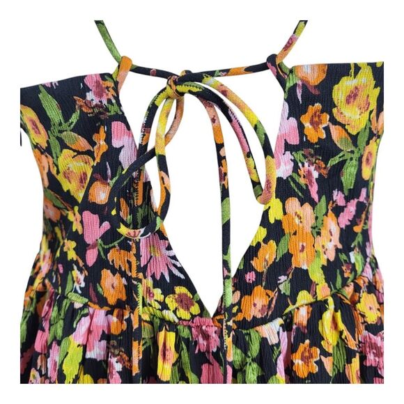NEW VERO MODA Small Multi-Color Floral Singlet Ankle Dress Tropical Casual Beach - Picture 12 of 15